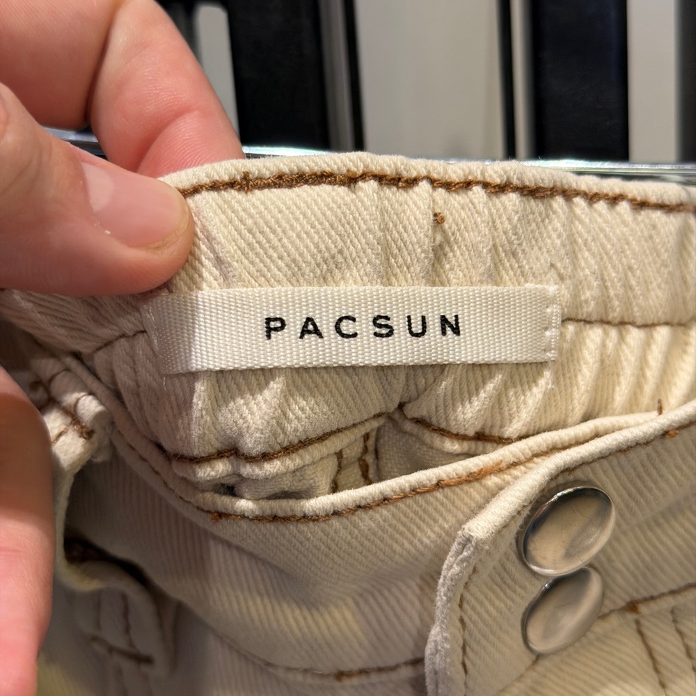 PacSun Cream Straight Leg Pants‎ - Picture 3 of 6
